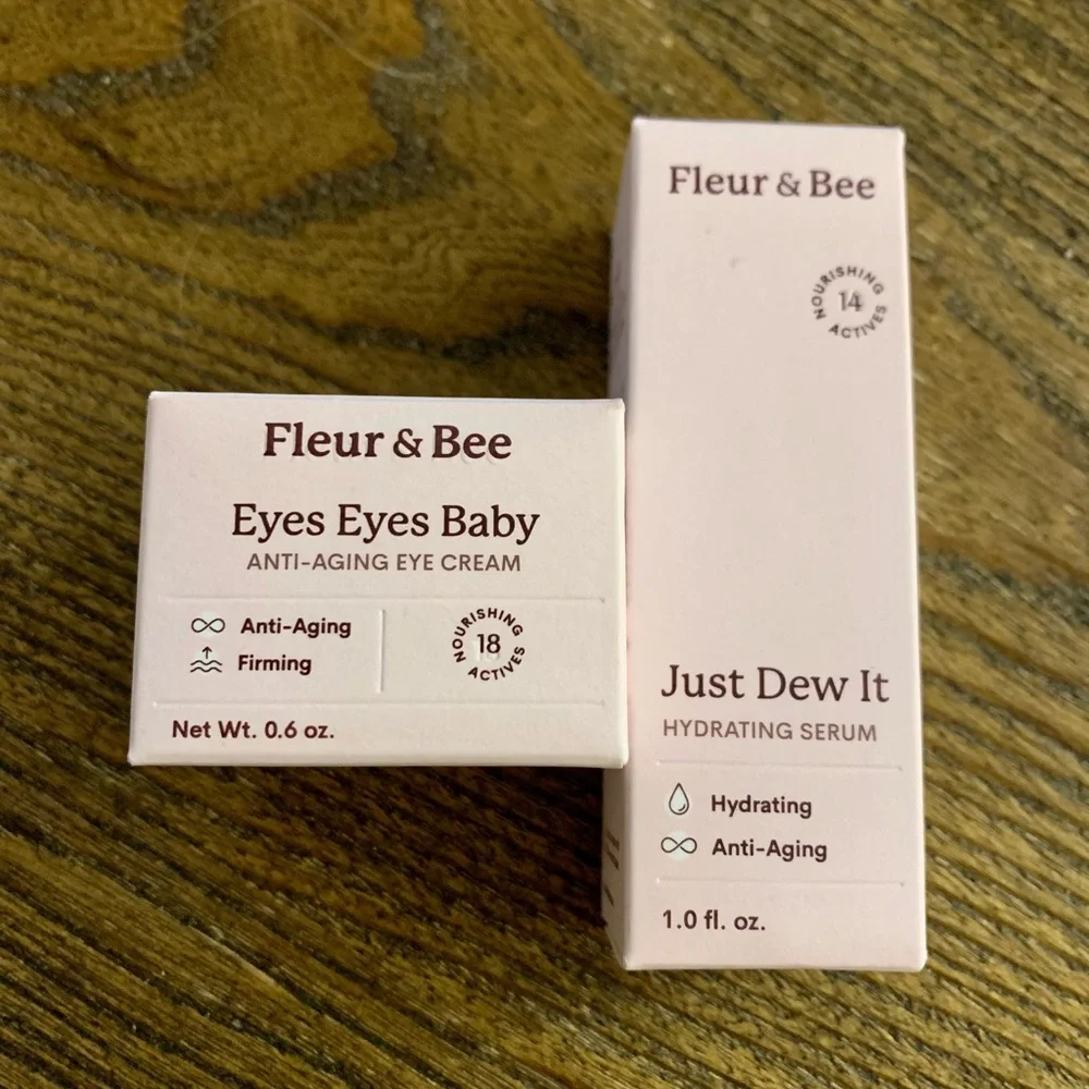 🛍NEW in Box Fleur & Bee bundle..hydrating serum & eye cream. - Picture 1 of 16